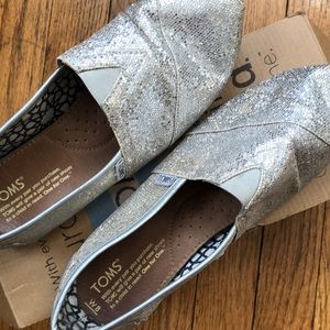 TOMS Silver Glitter